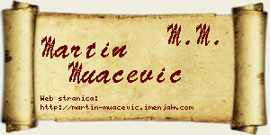 Martin Muačević vizit kartica